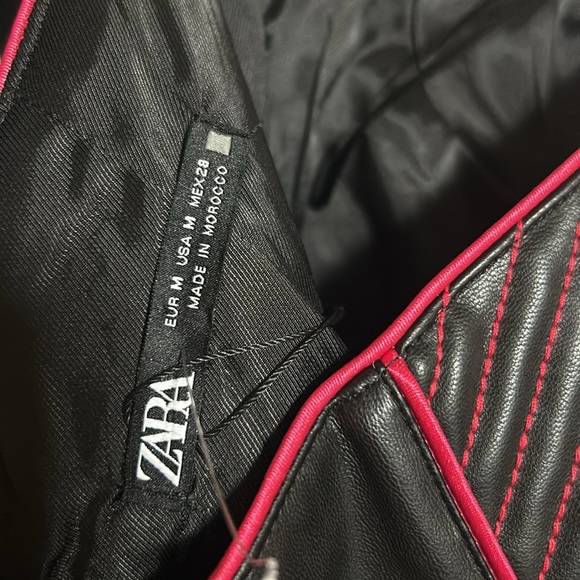 Zara Leather Tube Mini Dress - Picture 5 of 5